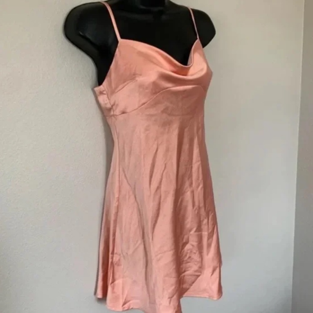 Sleek Satin Slip Dress - Picture 3 of 9